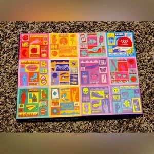 NEW Zodiac Power Puzzle 1000 Piece Galison 27x20in Artwork By Berlin Michelle